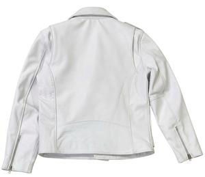 Cow <b>Biker</b> <b>Jacket</b> / Motorcycle <b>Jacket</b> Moto <b>Jacket</b> Perfecto <b>Jacket</b> Asymmetrical Leather <b>Jacket</b> diagonal zipper. - Product Image 6
