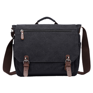 Sac messager de luxe en toile pour homme, sac fourre-tout bandoulière 14 pouces, mallette personnalisée, toile souple, idéal pour le bureau – Grande Vente - Product Image 1