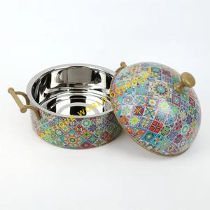 Plat de service isotherme de luxe en acier inoxydable, durable, antiadhésif, avec couvercle, pour maintien au chaud des aliments - Product Image 2