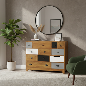 ตู้ลิ้นชักไม้มะม่วงสไตล์สแกนดิเนเวียนสำหรับห้องนั่งเล่น ทันสมัย แข็งแรงทนทาน ใช้จัดเก็บของได้หลากหลาย - Product Image 2