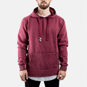 Men Hooded Sweatshirt Solid Color French Terry Cotton Pocket Casual Autumn Regular Fit - Product Image 6