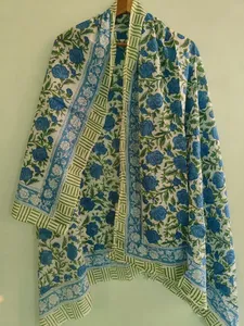 Écharpe Sarong Pareo d'été en Voile de Coton Floral Bohème, Légère, Respirante et à Séchage Rapide, Vente en Gros - Product Image 3