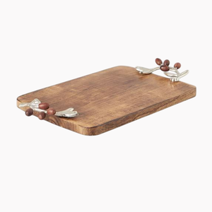 Modern Square Wooden <b>Tray</b> With Gold Designer Handles Tableware Perfect For Serving <b>Snacks</b> Coffee Cup Dessert <b>Tray</b> In Cheap Price - Product Image 2
