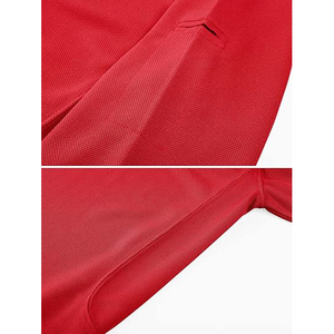 Polo de golf classique à deux boutons, tissu respirant en mélange de coton, col anti-humidité, polos de golf - Product Image 4