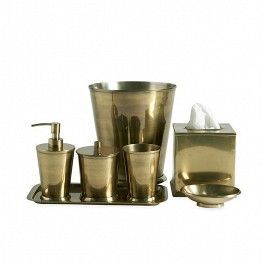 Indian Brass Bathroom Set With Traditional Craftsmanship Soap <b>Holder</b> Tumbler And <b>Toothbrush</b> Stand For Luxury Interiors - Product Image 6
