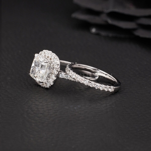 Anillo de diamante de corte redondo de diseño moderno, anillo de oro blanco con diamante creado en laboratorio, certificado por IGI con claridad VVS para mujeres de la India. - Product Image 2