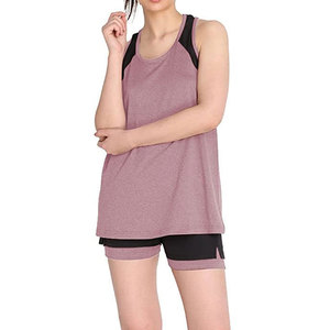 เสื้อกล้ามผู้หญิงแบบสวมใส่สบาย ระบายอากาศได้ดี โลโก้ด้านหน้า เป็นมิตรกับสิ่งแวดล้อม แห้งเร็ว น้ำหนักเบา เหมาะสำหรับออกกำลังกาย ขายส่ง ยอดขายดีที่สุด (รับผลิตแบรนด์ส่วนตัว) - Product Image 1