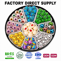 Gomitas de gelatina con forma de ojo de dibujos animados al por mayor, dulces, suaves, coloridos, halal, personalizados de fábrica, a granel