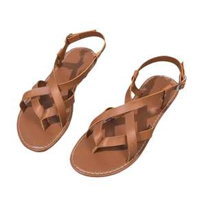 Sandalias de Mujer de Cuero Genuino con Punta Redonda, Cómodas para el Verano, Fabricante de Sandalias de Mujer, Suministro al por Mayor Global - Product Image 2