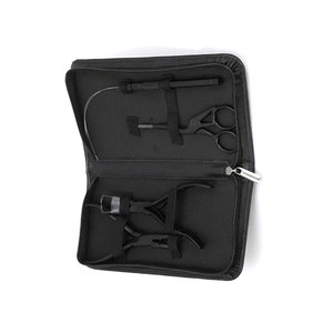 Kit d'outils pour extensions de cheveux en acier inoxydable de qualité supérieure, 4 pièces, avec pinces pour extensions, aiguille à boucle, ciseaux de précision - Product Image 3