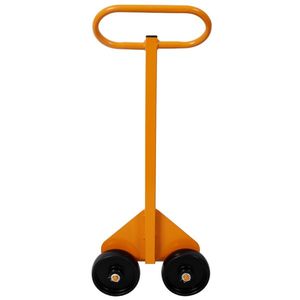 Carro de transporte amarillo para paneles de yeso con ruedas, capacidad de carga de 220 lb, carro de servicio para paneles, para mover paneles - Product Image 5