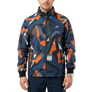 2026 Trendy Outdoor Custom Men Abstract Print Windbreaker Men's <b>Jackets</b> <b>Lightweight</b> Outdoor Zip Up Performance Outerwear OEM ODM - Product Image 4