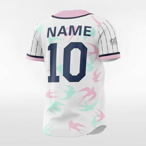 Camiseta de Béisbol Personalizada 2025 con Rayas Blancas y Mangas con Degradado Morado, Uniforme de Equipo con Botones, Nombre y Número Personalizados, Estilo Profesional - Product Image 2