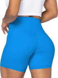 Women's High Quality Cotton Fitness Shorts Breathable Quick Dry Eco-Friendly Adjustable <b>Elastic</b> <b>Waist</b> Workout Cycling - Product Image 6