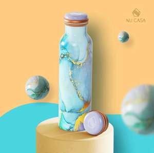 Handcraft Floral <b>Printed</b> Stainless Steel Insulated Water Bottle Reusable Travel Drinking Bottle For Home And <b>Office</b> - Product Image 1