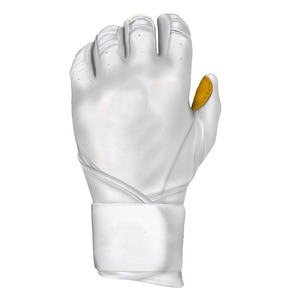 Guantes de Béisbol Juveniles de Moda para Deportes, de Cuero Blanco con Detalles en Relieve y Diseño Acolchado, Guantes de Softbol - Product Image 2