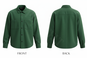 Camisa de Vestir con Botones y Bolsillos, Estilo Casual y Elegante, de Manga Larga, Fabricada con Tela Personalizada por Pro Felt Custom Clothing Manufacturer - Product Image 3