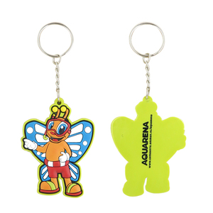 Tái sử dụng Silicone vòng chìa khóa tùy chỉnh phát sáng trong đêm PVC cao su Keychain đầy màu sắc Silicone thẻ chìa khóa cho chìa khóa xe - Product Image 2