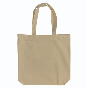 Bolsa de Mano de Algodón Reciclado Lisa |   Bolsa de Compras Reutilizable y Ecológica para Mujer |   Bolsa de Transporte Ligera para Viajes Diarios - Product Image 4