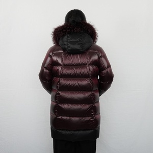Veste d'hiver chaude pour femmes, veste courte matelassée colorée avec fermeture éclair, col montant, coupe ajustée, manteau d'hiver rembourré - Product Image 3