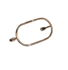 Hexagon Metal Towel Ring Wall Mounted Rust Resistant Bathroom Storage Single Tier Minimalist Design Towel Holder - Product Image 2