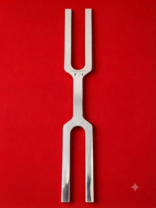 Diapasón Gigante Premium de Doble Cara con Frecuencia OM de 272.20Hz / 741Hz, de Acero Inoxidable, Reutilizable y Esterilizable - Product Image 1