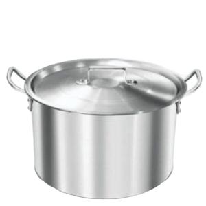 Casserole moderne en acier inoxydable 304 de qualité supérieure avec couvercle pour usage hôtelier et en restauration, cuisine, stockage alimentaire - Product Image 1