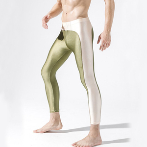 กางเกงวิ่งผู้ชายคุณภาพสูง กางเกงเลกกิ้งออกกำลังกายที่ดีที่สุดสำหรับยิม กางเกงออกกำลังกายแบบรัดรูปสั่งทำพิเศษ กางเกงโยคะเอวยางยืด - Product Image 4