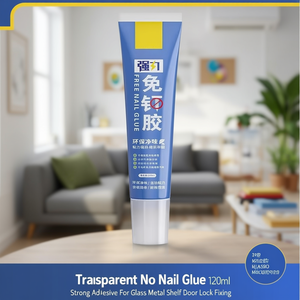 Transparent <b>No</b> <b>Nail</b> <b>Glue</b> 120ml Strong Adhesive For Glass Metal Shelf Door Lock Fixing - Product Image 3