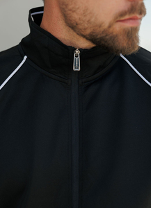 Sweat-shirt à capuche zippé épais pour homme avec col montant et fermeture éclair - Product Image 5