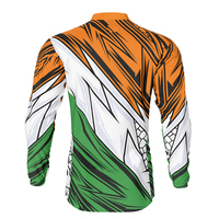 Chemise de course de motocross pour hommes, imprimée, légère, respirante, confortable, anti-plis, dernières tendances, % polyester