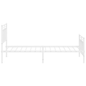 Base de Cama de Acero con Recubrimiento en Polvo Blanco, 39.4 x 74.8 Pulgadas, Camas Metálicas - Product Image 6