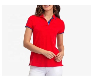 Venta Directa de Fábrica al por Mayor, Camiseta Polo de Manga Corta para Mujer, 100% Poliéster de Alta Calidad, con Logotipo Personalizado - Product Image 1