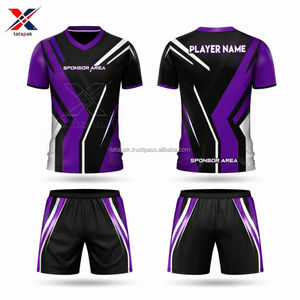 Uniformes de Fútbol de Alto Rendimiento, Cortos, Transpirables, Ligeros, Hechos de Poliéster, Unisex para Adultos, Nombre y Número Personalizados, Uniformes de Equipo 7V7 - Product Image 5