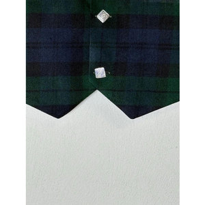 Scottish Mackenzie Tartan Vest <b>Men's</b> <b>Green</b> & Blue <b>Waistcoat</b> High-Quality Wool Custom Handmade OEM ODM - Product Image 5