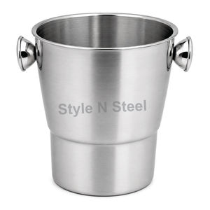 Cubo de Hielo de Acero Inoxidable con Enfriador de Vino Metálico para Champán, Cerveza, Fiestas y Bebidas - Product Image 2