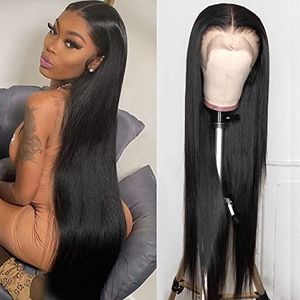 Perruque en cheveux humains, couleur naturelle, cheveux vierges vietnamiens, lisses, 30 à 40 pouces, blond, pour faire des perruques pour femmes noires - Product Image 1