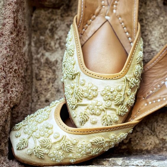 Donne Matrimonio Jutti Indiano Sposa Khussa Tradizionale Partito Mojari