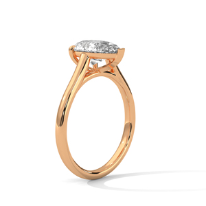 gold silver ladies <b>ring</b> white yellow rose moissanite cvd <b>cz</b> pear 200 cts vs1 vvs2 d engagement bridal wedding jewelry fine new - Product Image 3