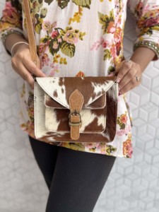 Western cuir de vachette fourrure élégant nouveau concepteur sac à bandoulière sac à main cheveux sur cacher fourrure bohème Offre Spéciale femmes multi-usages sac - Product Image 5