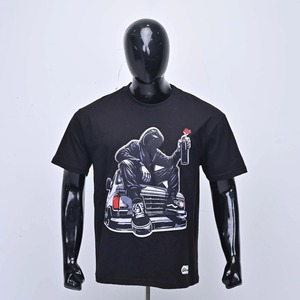 <b>Golf</b> Clothing <b>White</b> Black 100% Cotton Solid Men's Casual Relaxed for T-Shirt Custom Design Breathable Fleece Fabric OEM Service - Product Image 6