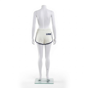 OEM Custom Logo Sequined Summer Drawstring Elastic Waist Quick Dry Gym <b>Shorts</b> French Terry Cotton <b>Low</b> <b>Rise</b> Sweat Mini Skinny Hot - Product Image 3