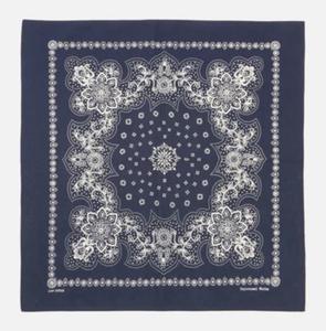 Bandana personnalisable en gros à faible MOQ, foulard carré imprimé en coton et soie, fait main, pour toutes les saisons - Product Image 4
