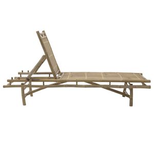 Chaise longue en bambou pliable et réglable pour l'extérieur et l'intérieur, idéale pour hôtels, villas et maisons – Vente en gros, OEM, ODM - Product Image 6