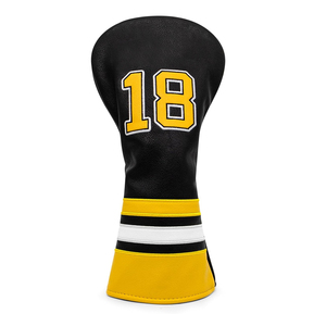 Housse de tête de club de golf personnalisée en gros avec logo, en cuir PU imperméable, pour driver, fairway wood et hybride, en vente en ligne - Product Image 2