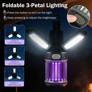 Lámpara Antimosquitos Eléctrica Recargable 2 en 1, Impermeable IPX6, con Funciones de Linterna para Camping - Product Image 4