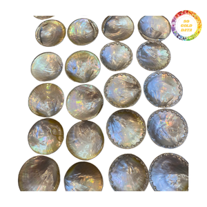 Vaisselle élégante jetable plaquée or en nacre avec long manche pour les fêtes - Product Image 3