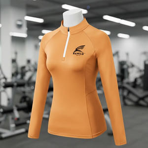 En stock, chemise de compression à manches longues pour homme, respirante et à séchage rapide, imprimé uni en méthode numérique, fabriquée au Pakistan - Product Image 4