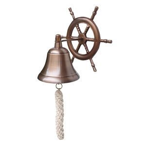 Campana náutica de latón puro con acabado de alta calidad en polvo, ideal para regalo, decoración de pared, decoración náutica y decoración de oficina. - Product Image 1