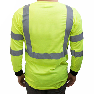 Chemise de sécurité en coton haute visibilité avec bande réfléchissante, respirante, toutes saisons, couleur et taille personnalisables, pour la sécurité sur le lieu de travail - Product Image 5